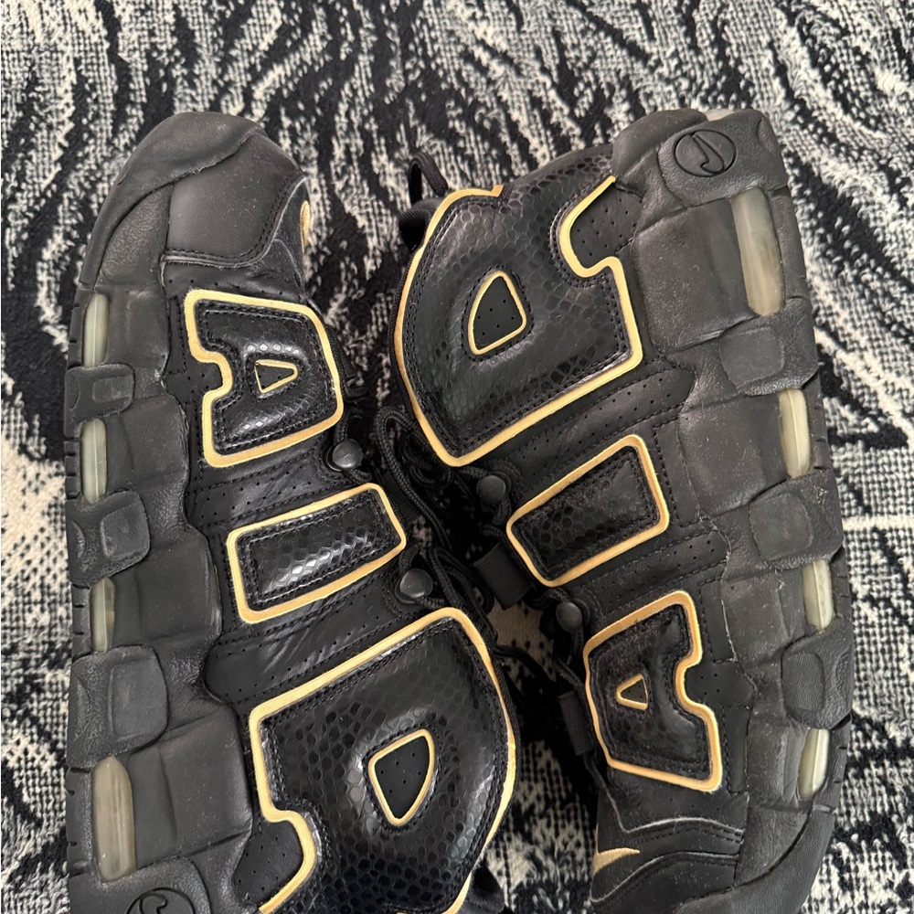 Nike Air More Uptempo Black/Metallic Gold ‘France Scottie Pippens’ Sneakers